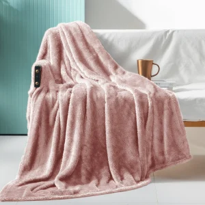 Plush Fuzzy Large Fleece Throw Blanket