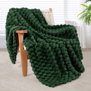 50"x60" Throw Blanket for Couch with Expanded 3D-Jacquard Pattern